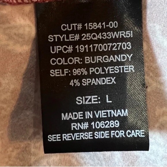 Rust medallion print keyhole dress size large - Picture 7 of 7